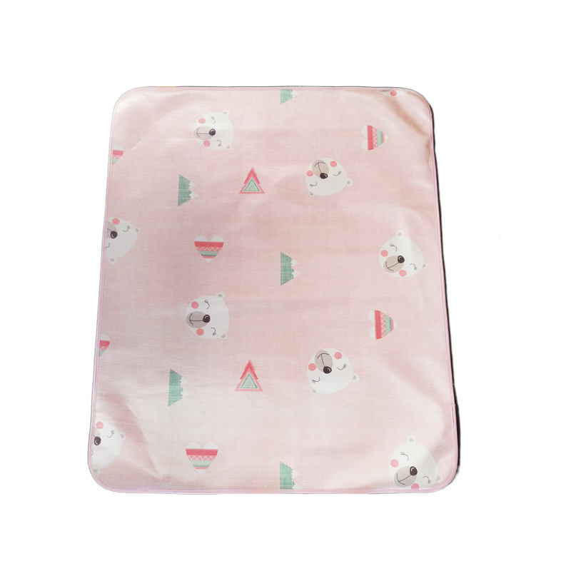 Ice silk printed mat Indian tent four seasons summer cool floor mat cartoon folding soft mat machine washable fabric wholesale