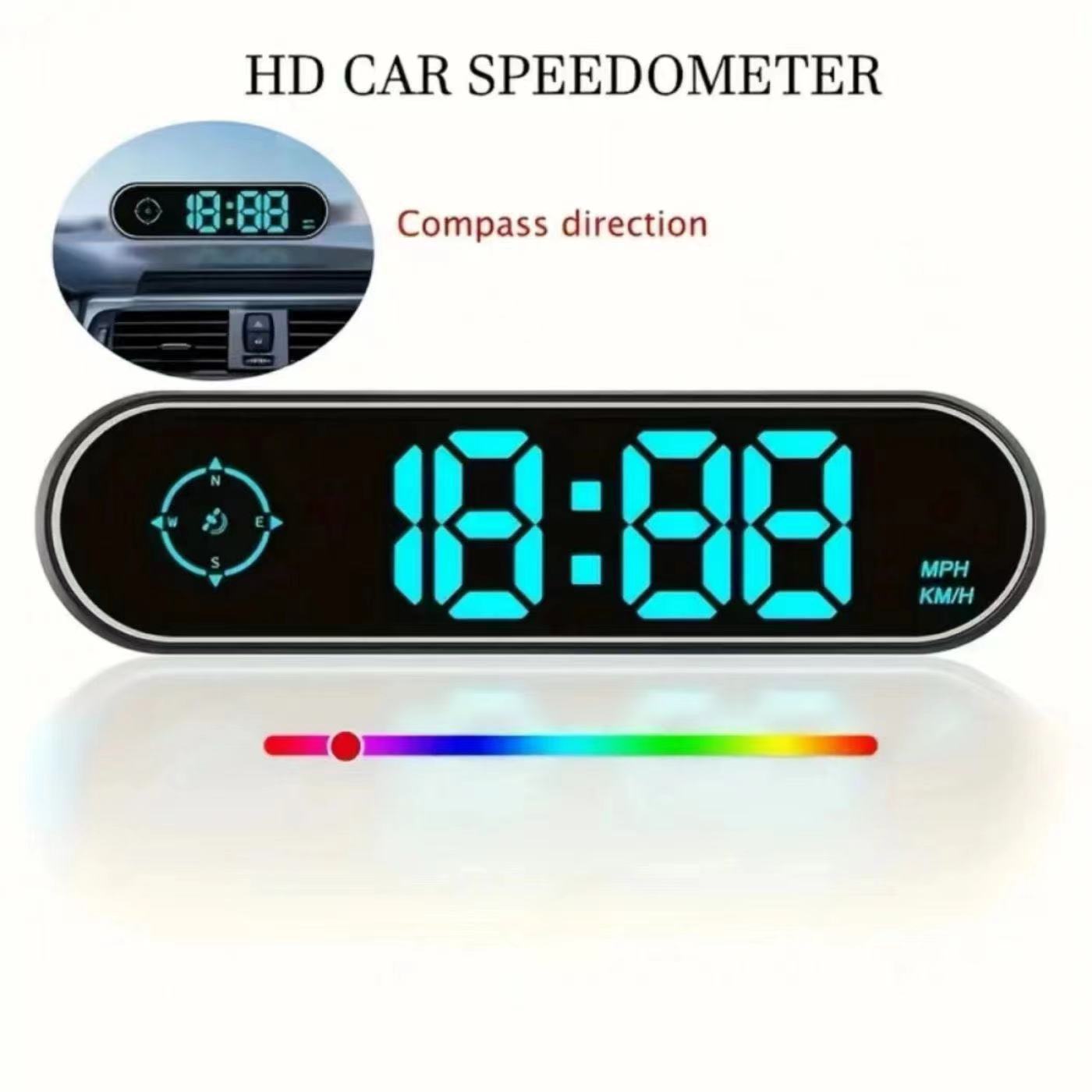 Factory direct new colorful car display HUD all-in-one KMH/MPH switchable [cross-mirror dedicated