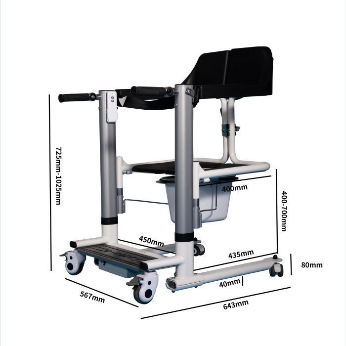 Cross-Border Special Adjustable Height Adjustable Height with Toilet Brake Manual Home Care Automatic Lifting Shifter