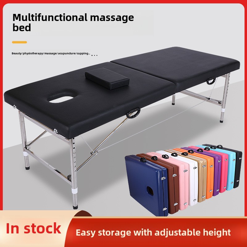 Lifting Portable Folding Beauty Bed Manufacturer Wholesale Original Point Massage Bed Moxibustion Bed Sponge Examination Bed
