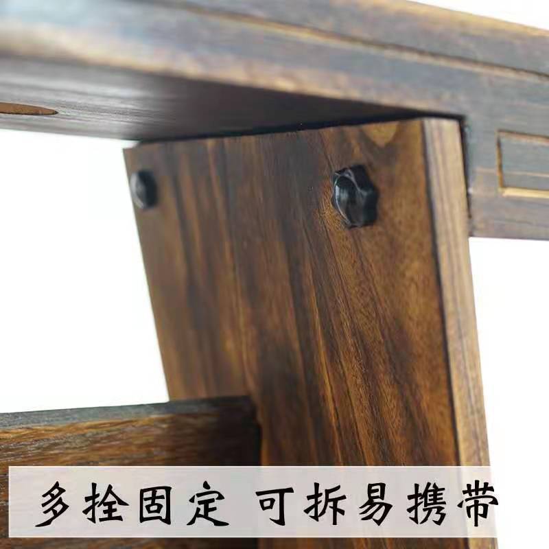 Tatami Table, Guqin Table and Stool, Solid Wood Resonance Box, Tatami Table, Knee Table, Dark Chinese Table, Calligraphy Table, Low Table, Fuxi Style