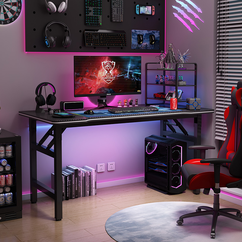 Computer Desk Desktop Gaming Table Carbon Fiber Table Office Desk Study Desk Student Writing Desk Workstation Carbon Fiber Desktop