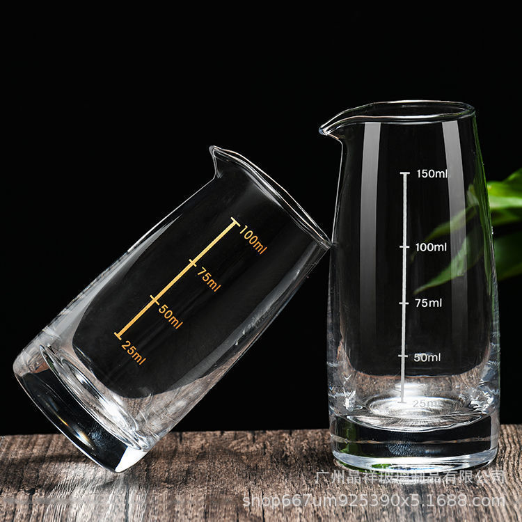 Wholesale Liquor No-handle Dispenser Split Wine Pot Household Crystal Glass Wine Pot with Scale No-handle Straight Small Wine Pot