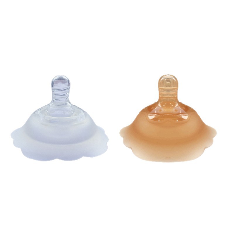 Factory wholesale silicone milk shield breast-feeding double-layer breast shield nipple shield anti-bite baby milk shield invagination