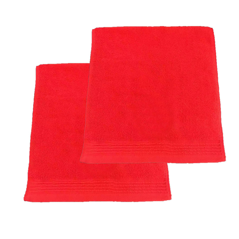 Red Wedding Towel Cotton Thickened Wedding Gift Hand Gift Towel Full Moon Celebration Couple Red Towel