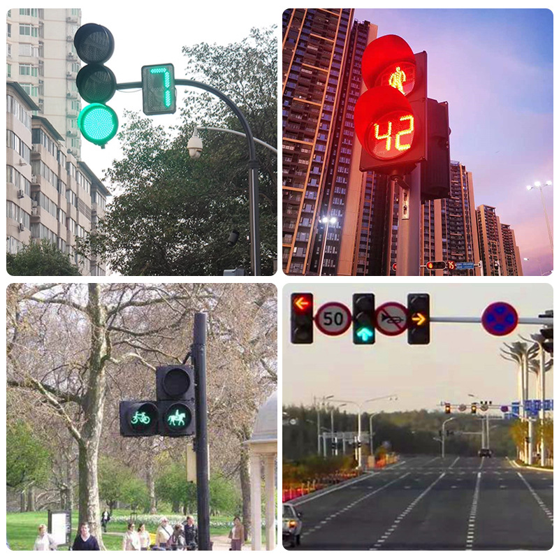 Factory wholesale aluminum pedestrian lights traffic construction traffic lights motor vehicle sidewalk solar traffic lights