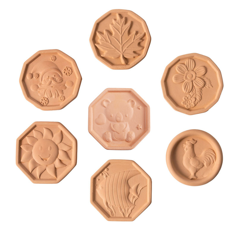 Increasing Ceramic Tobacco Round Moisturizing Tablets Cross-border Supply Cigar Special Red Earth Moisturizing Tablets Wholesale