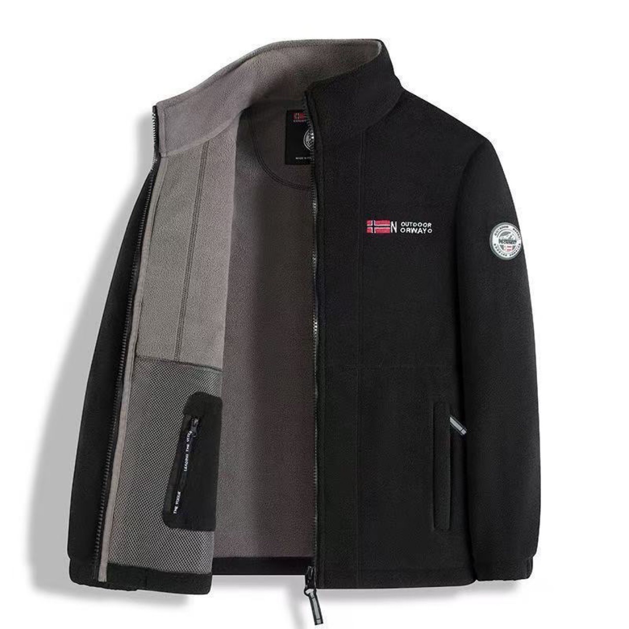 Norway! Functional outdoor cold! There's a drawstring! Genuine! Plus size! Autumn and winter warm shake grain