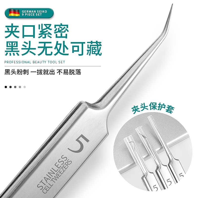 Manufacturer's In-Stock Stainless Steel Acne Needle, Acne Clip, Cell Clip, Blackhead Clip, Pimple Needle Set, Acne Removal Tweezers
