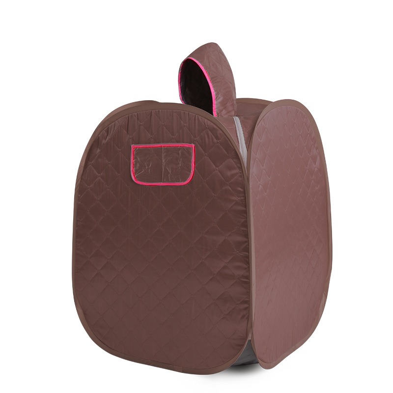 Source Factory Khan Steam Box Household Steam Sauna Box Blue Khan Steam Room Single Folding Portable Sauna Room