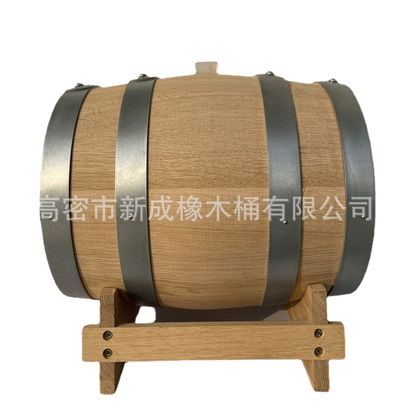 1.5L-60L Oak Barrel Wine Red Wine Packaging Wooden Barrel Oak Barrel Storage Wine Cabinet French Oak Barrel