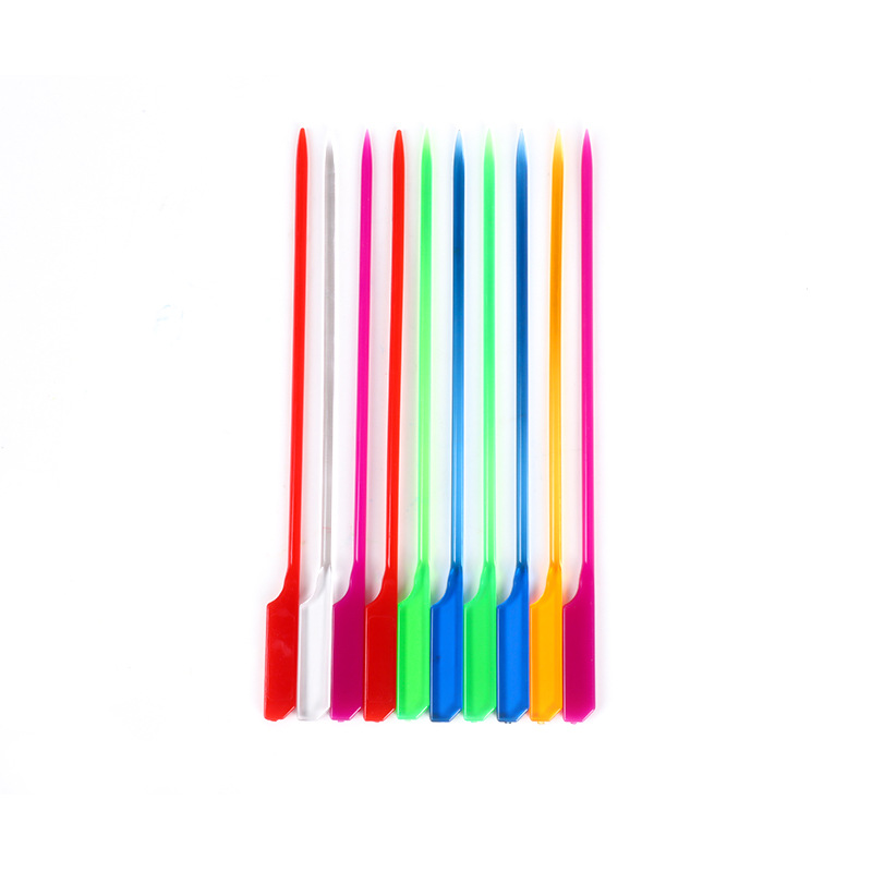 Factory supply 18cm PC material stick wholesale plastic stick vegetable meatballs spicy hot pot dish stick