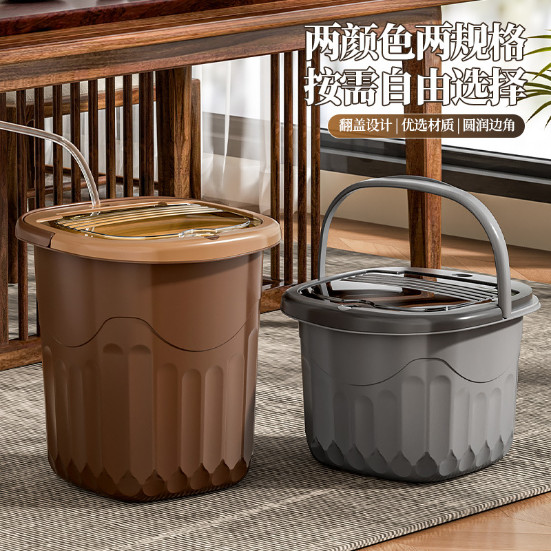 Light Luxury Tea Bucket, Tea Table, Waste Water Bucket, Tea Set, Trash Can, Tea Bucket, Drainage Bucket, Tea Residue Bucket, Kung Fu Tea, Wet and Dry Use