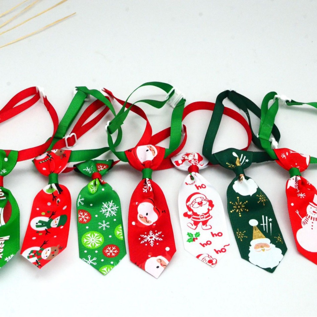 Christmas Pet Bows, Flower Pet Tie, Pet Headwear, Dog Tie, Christmas Bows in Stock