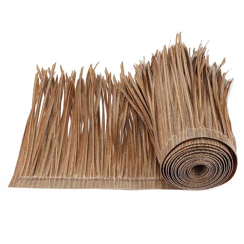 Spot Thatch Pe Plastic Thatch Factory Direct Sales Flame Retardant Fireproof Thatch Scenic Roof Decoration Artificial Thatch