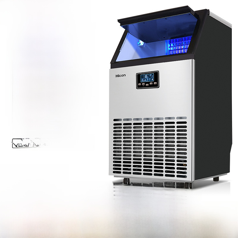 Wellcome Intelligent Commercial Ice Maker 55kg Automatic Water Inlet Milk Tea Shop Bar Square Ice Large Ice Maker