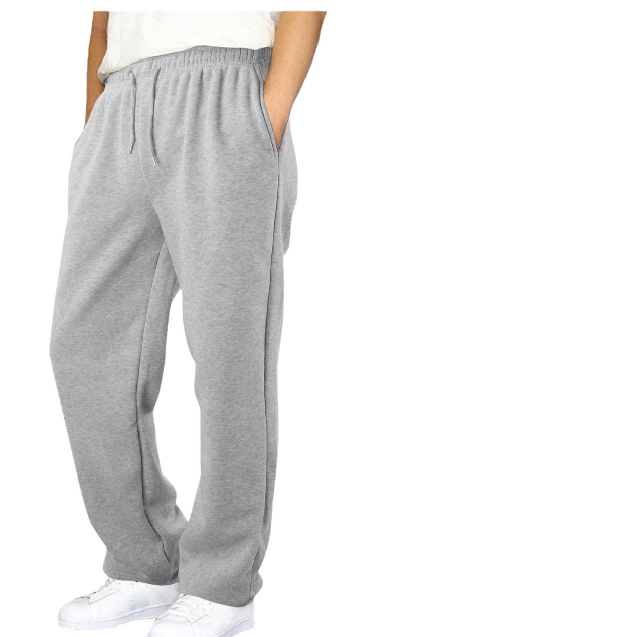 Cross-border E-commerce Amazon 2024 European and American Men's Tether Autumn and Winter Straight Loose Casual All-match Sweat Pants