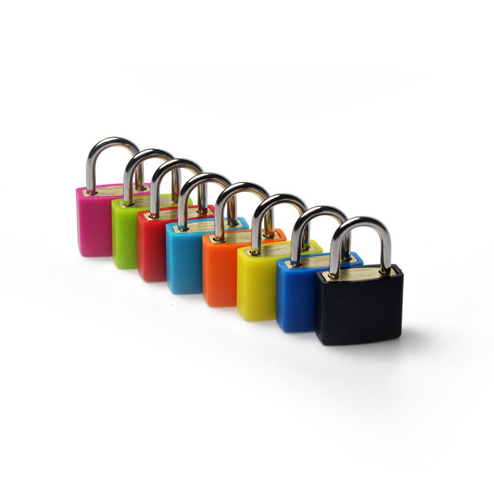Plastic Shell Padlock Small Lock Cross-Border Lock Suitcase Lock Dormitory Cabinet Lock Hot Selling Lock Door Colorful Copper Lock