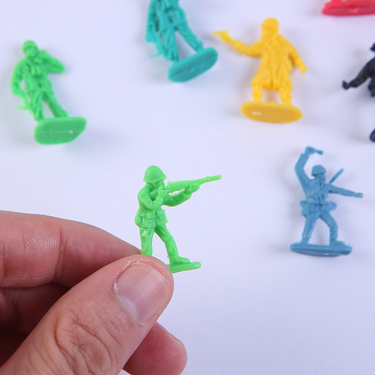 3cm Mini Soldier Wholesale Land and Air Military Soldier Model Plastic Soldier Little Man Children's War Toys
