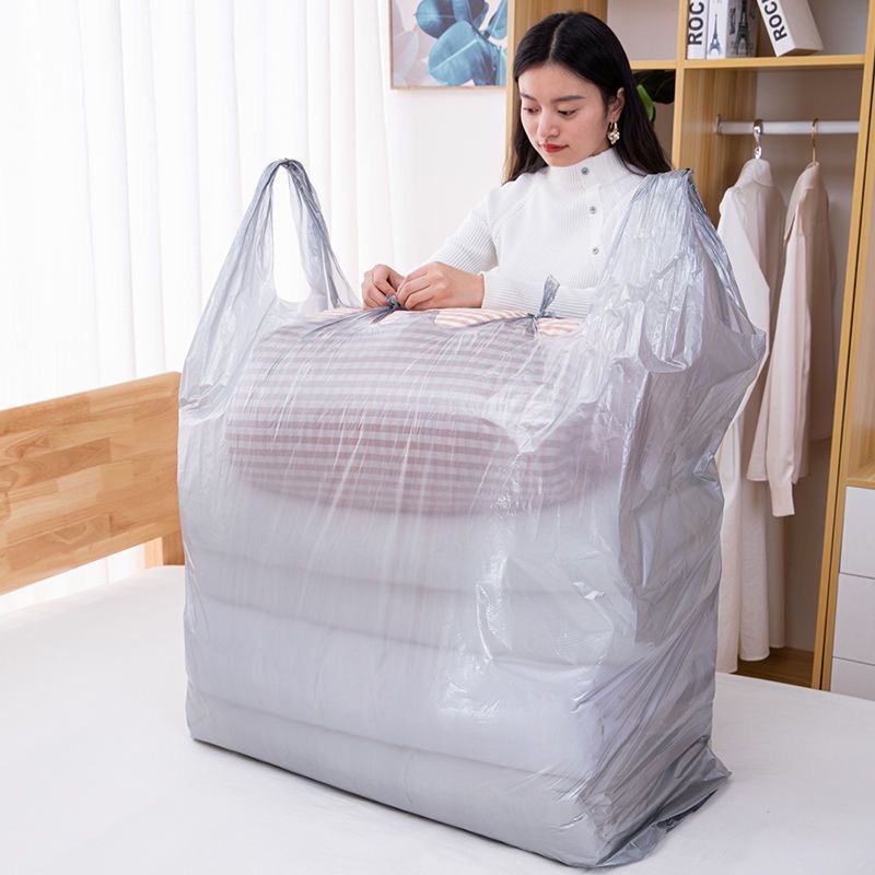 [DIY] Plastic Convenient Storage Bag Moisture-Proof Wholesale Luggage Large Capacity Quilt Clothes Packing Bag