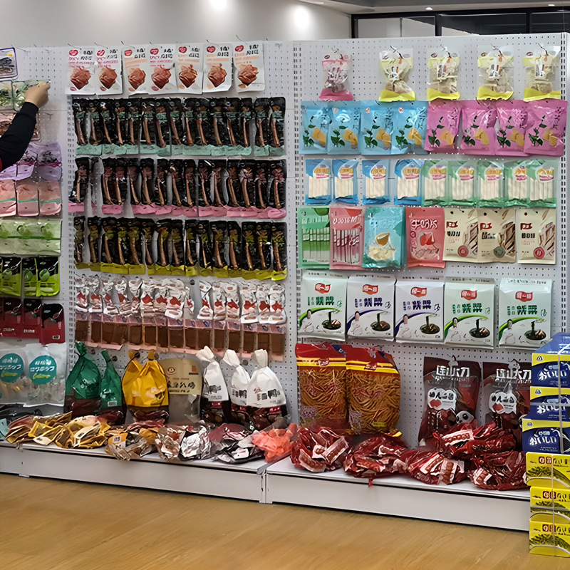 Perforated Board Shelf Display Rack Supermarket Socks Mobile Phone Case Accessories Stationery Store Fishing Gear Hook Small Jewelry Storage Rack