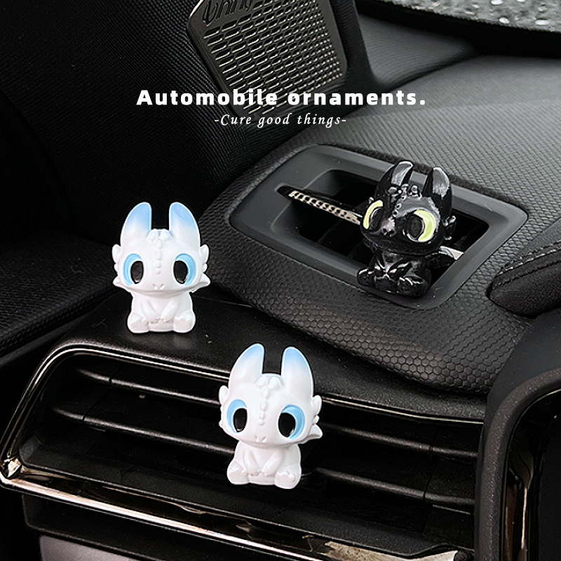 Car Interior Accessories Toothless Cute Doll Car Dashboard Toy Display Screen Night Demon Ornament