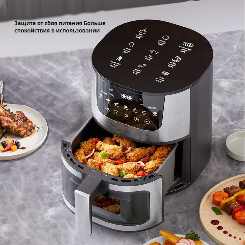 Cross-border Air fryer air fryer household large-capacity intelligent visual multi-function electric fryer air fryer