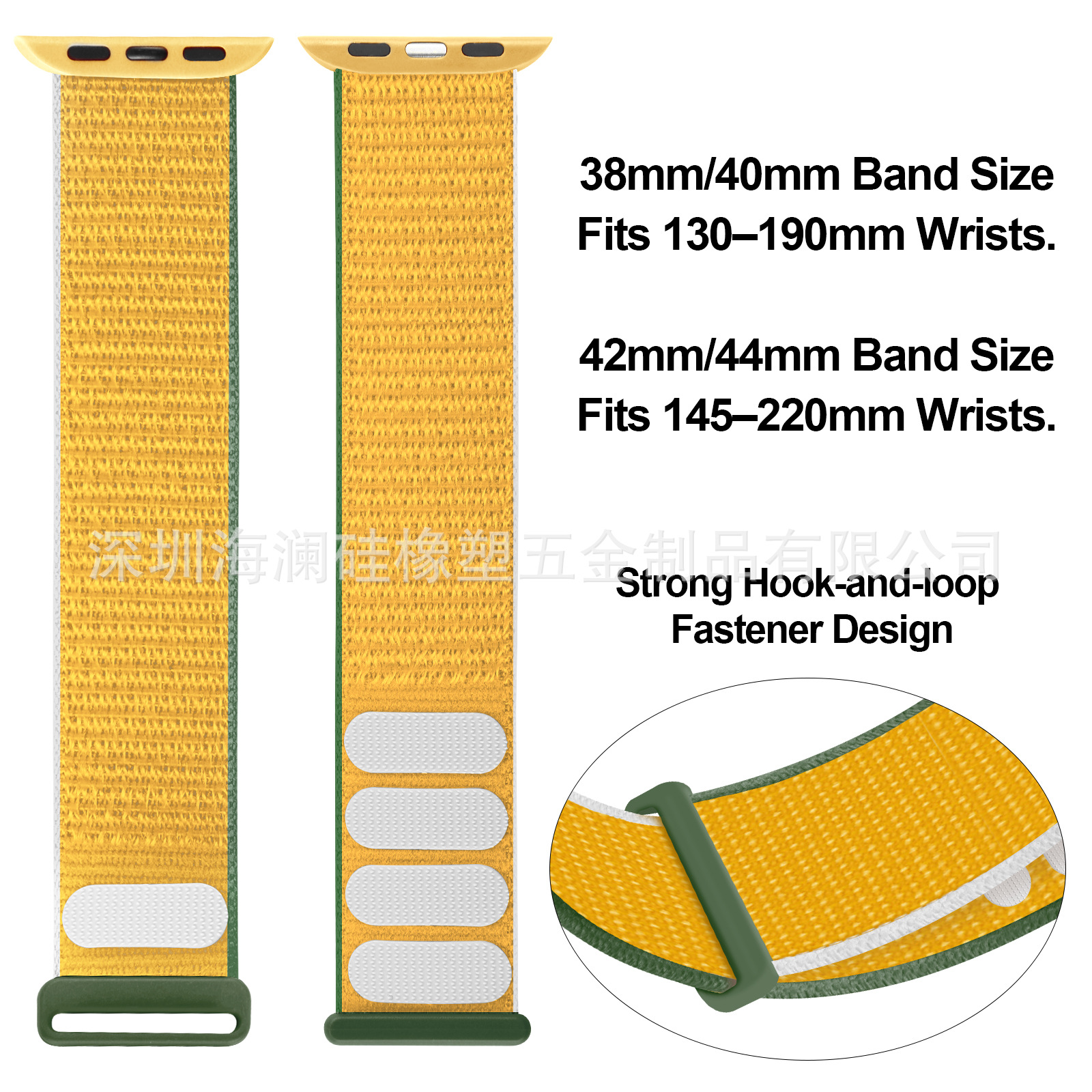 Suitable for Apple Watch Strap Iwatch11 New Buckle Velcro Apple Nylon Loop Watch Strap