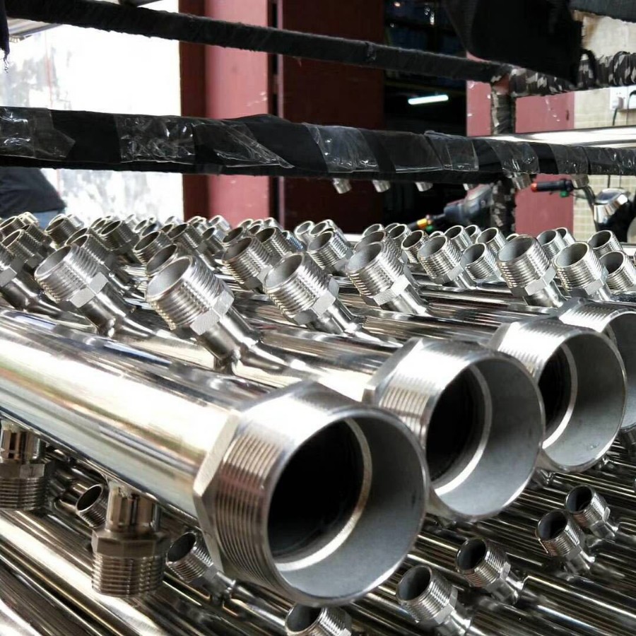 Large 304 Stainless Steel Water Distributor Customized Heat Exchange Machine Room Water Distributor Processing Central Air Conditioning Diverter