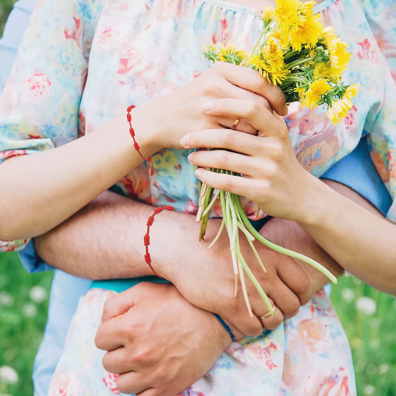 Cross-border Hot Sale New Blue Eyes Evil Eye Red Rope Woven Adjustable Lucky Red Rope Seven Knot Lucky Hand Rope