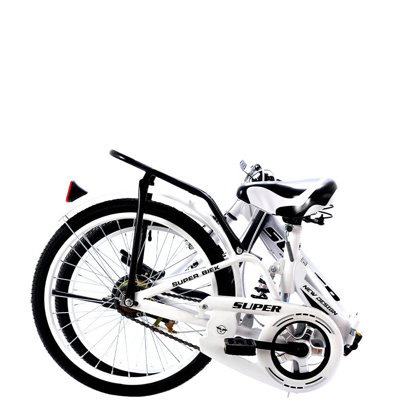 Installation-free folding bicycle 20-inch adult female male middle school student college student walking inflatable solid tire 22