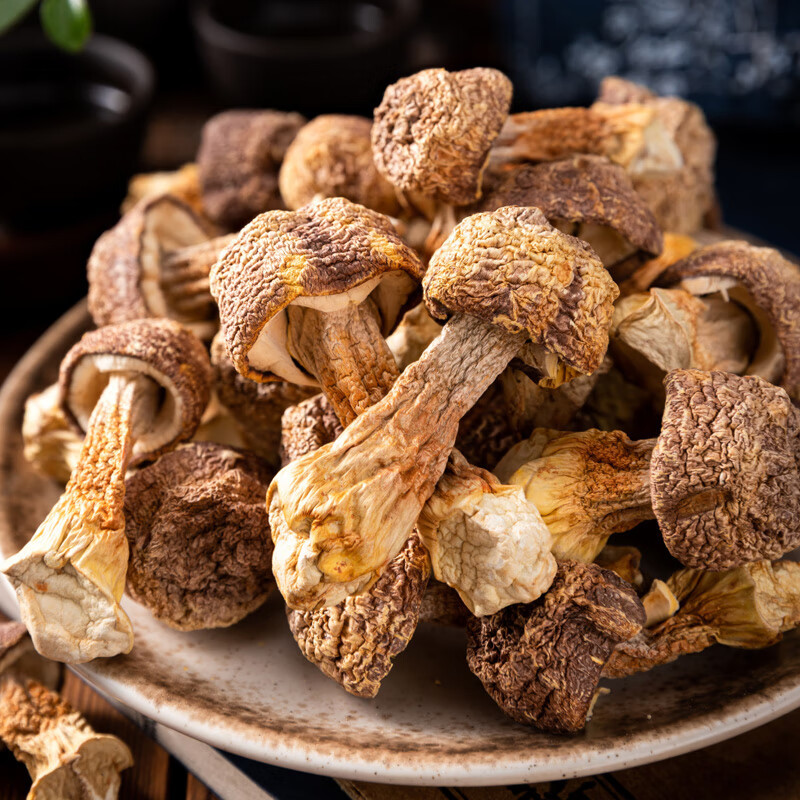 Сухие товары Дяньюань Юннань агарикус блазеи 100г, специальный агарикус блазеи для ингредиентов супа в горячем горшке, сушеный агарикус блазеи