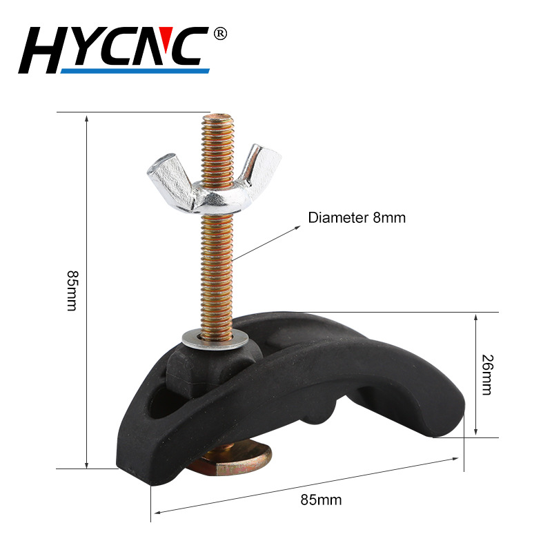 Плита давления для фрезерного станка с ЧПУ, аксессуары для гравировальных машин, зажимная плита из нейлона и пластика для рабочего стола с Т-образным пазом