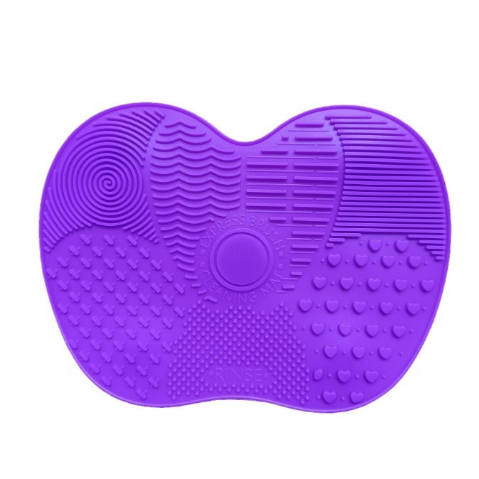 Silicone makeup brush cleaning pad small size apple pad cross-border makeup brush cleaning pad manufacturers in stock beauty tools