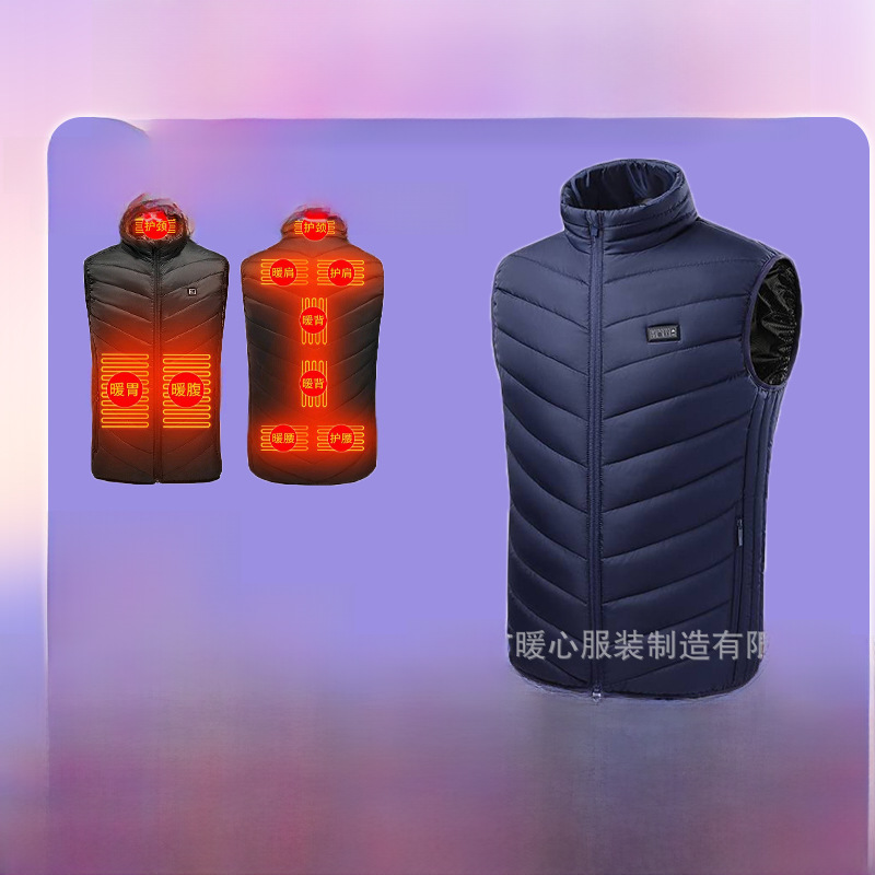 Cross-Border Winter Heating Vest, Large Area Heating Electric Heating Vest, Constant Temperature Heating Clothing, Heating Vest, Heating Cotton Coat
