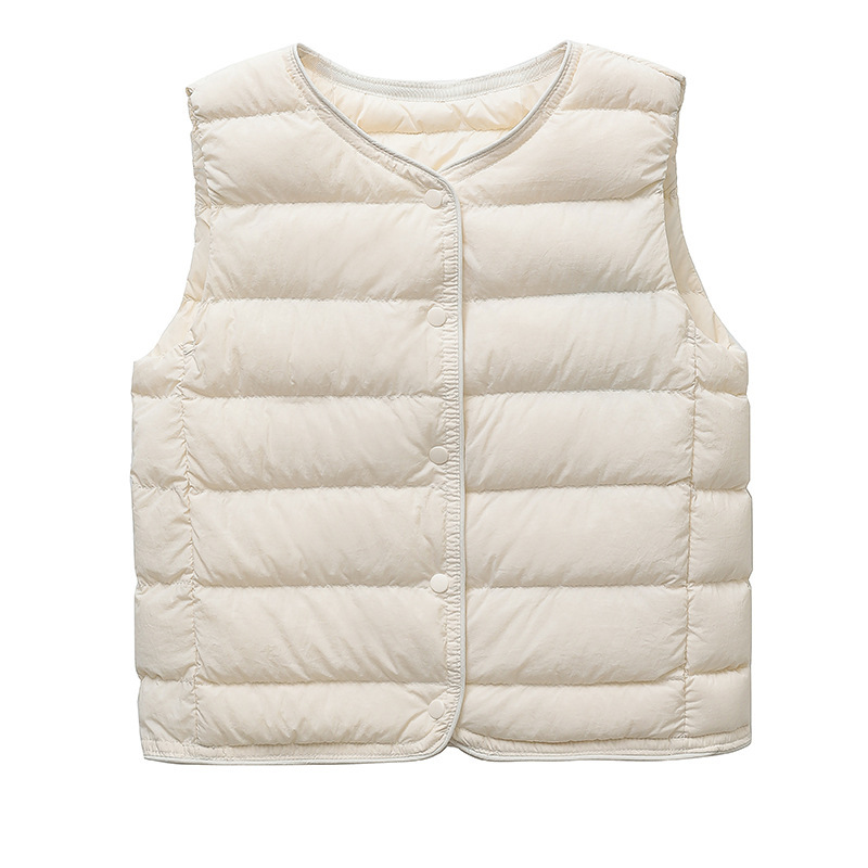 2023 Children's New down Jacket Boys and Girls Liner Vest Lightweight Casual Warm Vest Baby Waistcoat Dropshipping