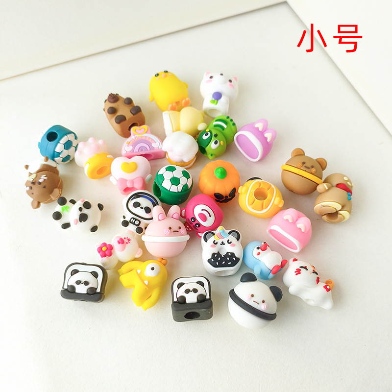 Cross-Border Spot Pvc Soft Plastic Cartoon Doll Pen Cap Mini Three-Dimensional Stationery Gift Pen Tip Jewelry Accessories Wholesale