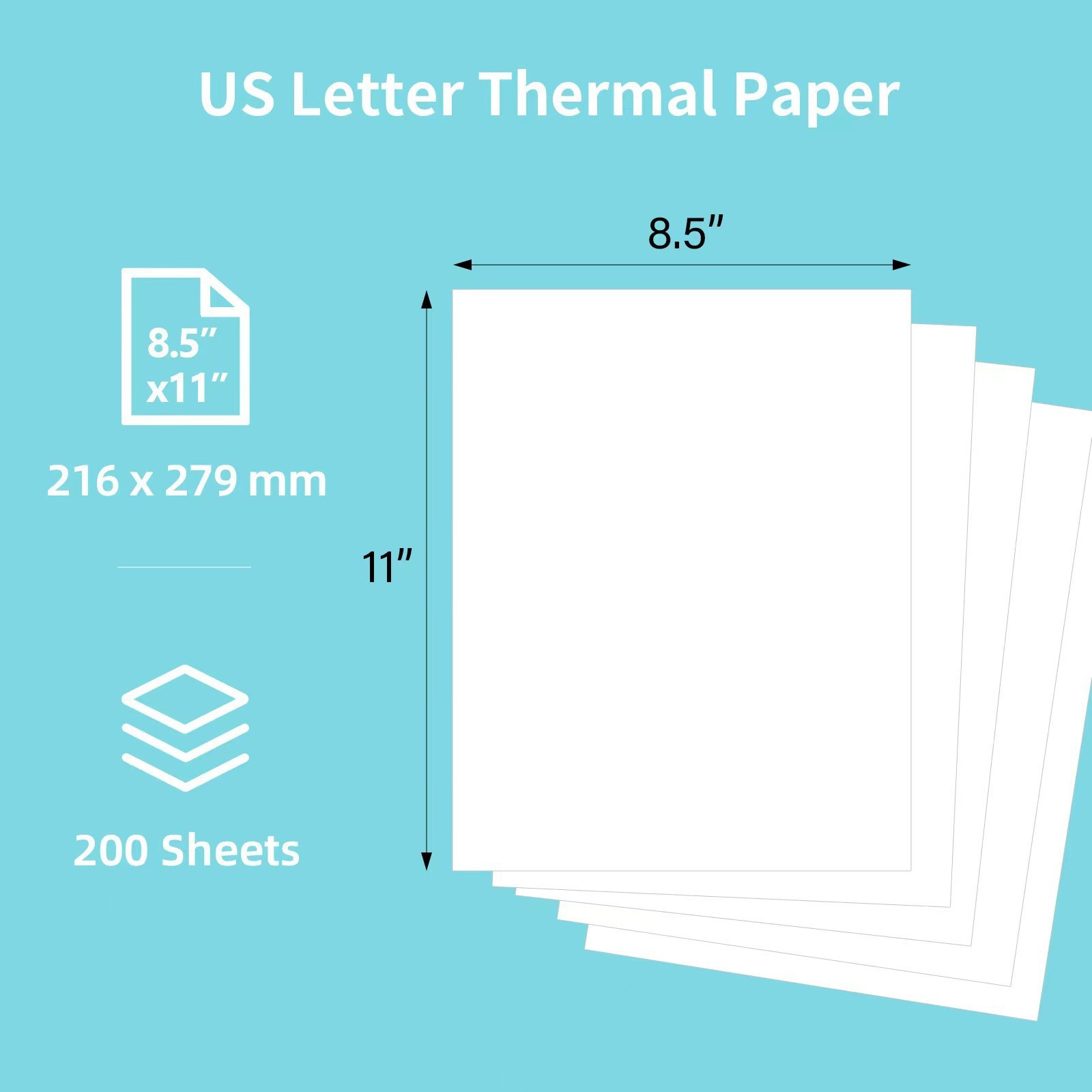 Cross-border A4 thermal printer special folding quick-drying thermal paper A4 printing paper 210*297mm