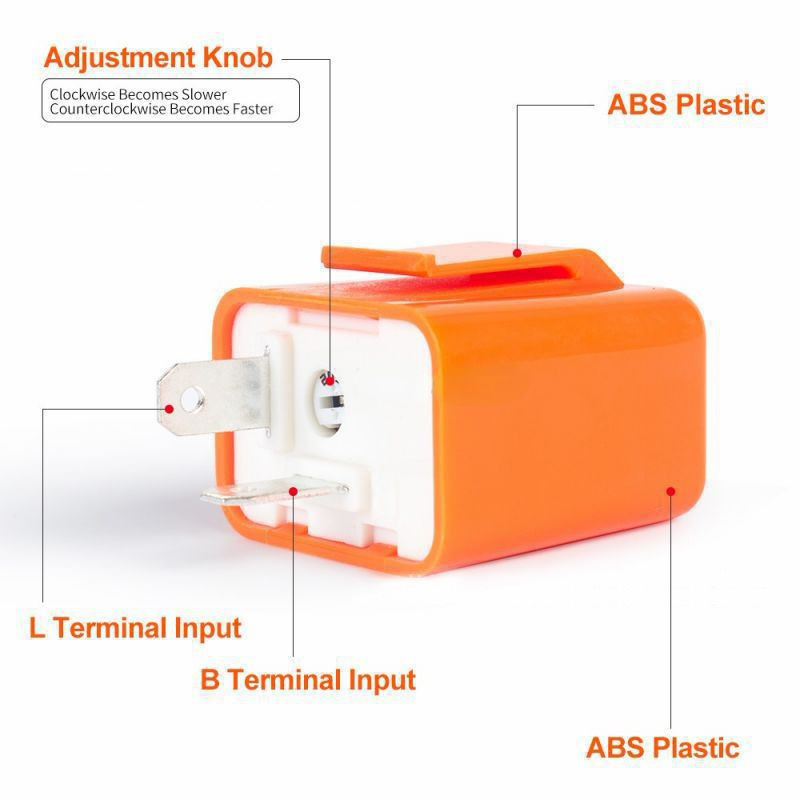 Motorcycle LED flasher turn signal control relay lamp controller Indicator Regulator adjustable