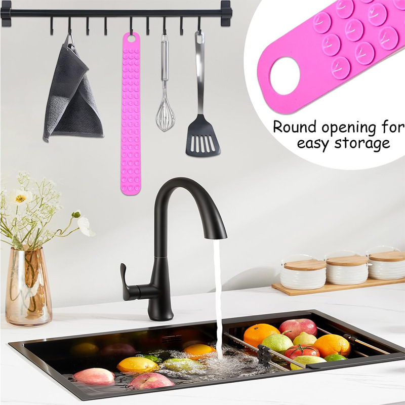 Cross-border new thawing belt silicone sink thawing fixing belt super suction cup to prevent floating silicone thawing belt