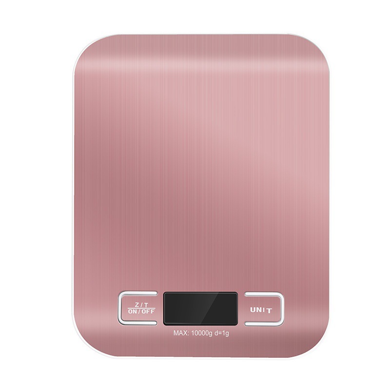 Home Kitchen Baking Digital Scale Portable and Accurate Food Supplement Digital Bench Scale Gram Weighing Metal Brushed Panel