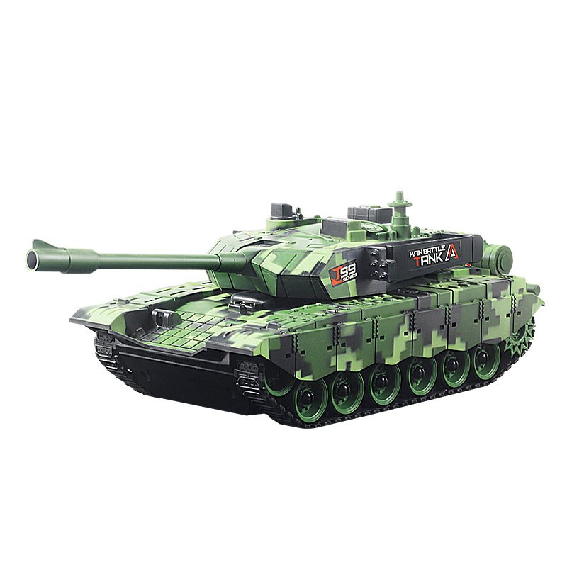 New Remote Control Tank Can Fire Tracked Launch 99A Chinese Artificial T90 Model Boy Toy Car