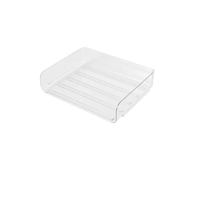 Transparent Desktop File Square Bookshelf Book Management Storage Rack Office Acrylic A4 Paper Four-Grids Box