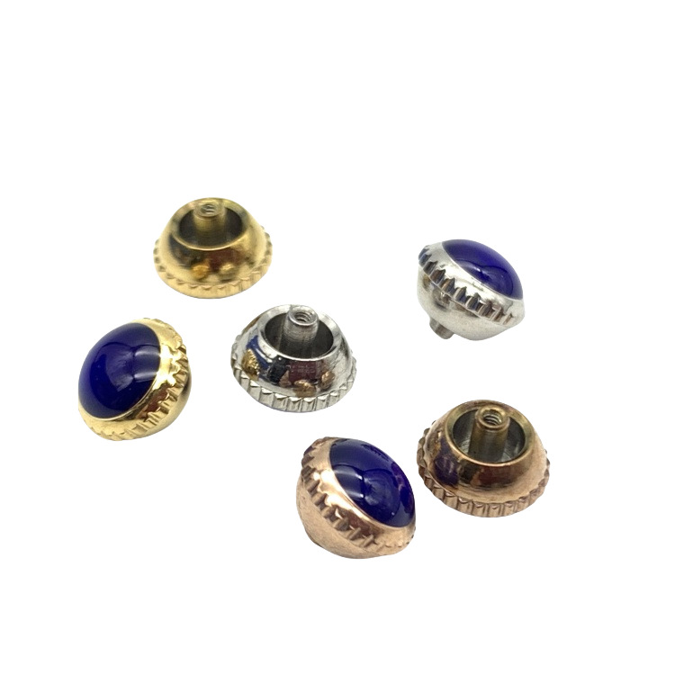 Watch accessories substitute blue balloon watch handle head long tube short tube handle crown self-adjusting time handle head