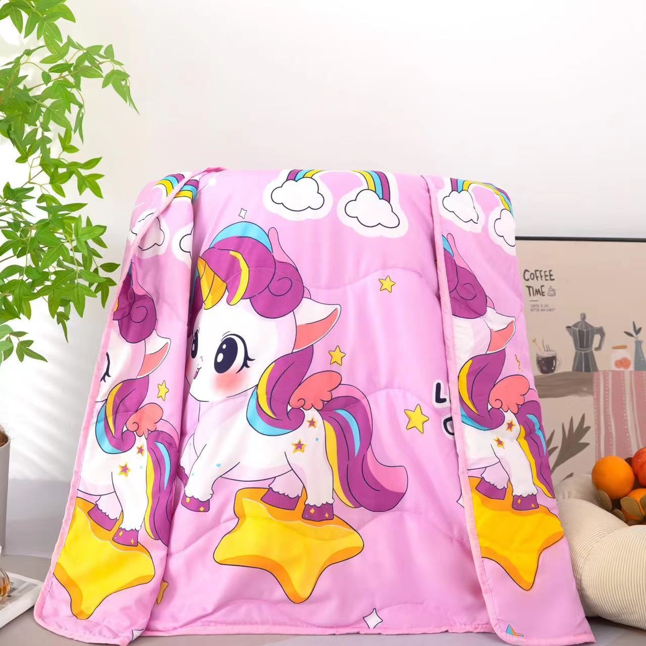 Small quilt children's air conditioning quilt machine washable thin children's summer cool quilt foreign trade children's quilt studio small quilt wholesale