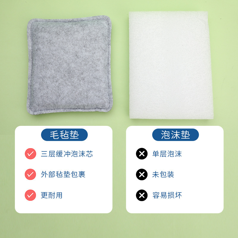 Felt DIY Poke Mat Rectangular Round Mat DIY Wool Felt Workbench Needle Felt Mat Mat Chair Mat