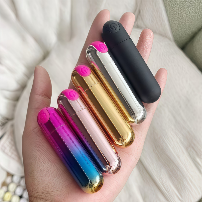 Foreign Trade Bullet Vibrator Female Masturbation Device Ten-Frequency Charging Strong Shock Couple Flirting Mini Massager