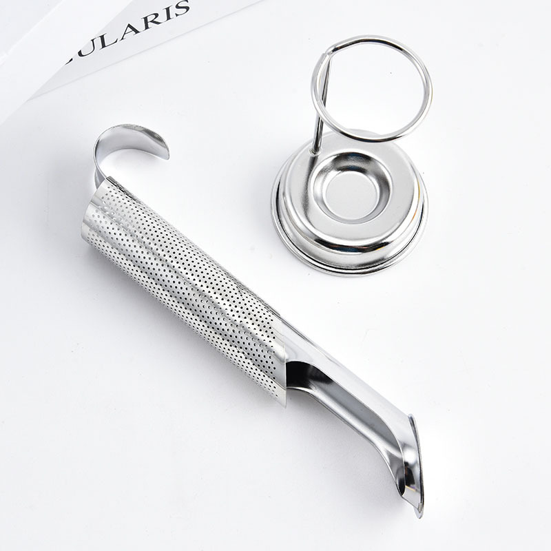 304 Stainless Steel Tea Drain Creative Pipe Hanging Tea Maker Kitchen Household Tea Separator Tea Filter Residue Artifact
