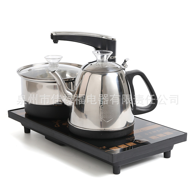 Full-automatic bottom water supply electric kettle household tea table electromagnetic tea making special tea table integrated stove