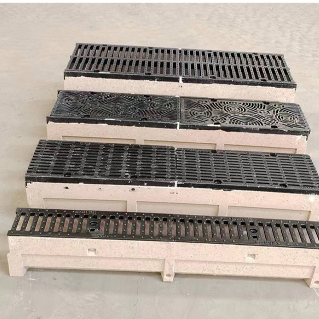 Resin Concrete Drainage Ditch Park Kitchen U-Shaped Sewer Ditch Integrated Finished Resin Drainage Ditch